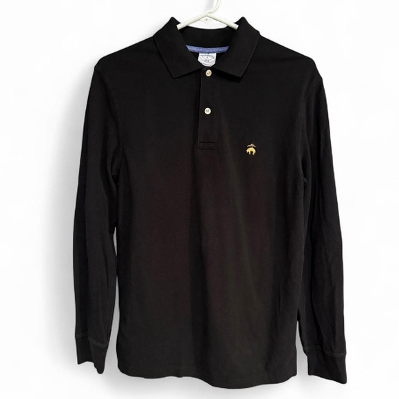 Brooks Brothers Other - Brooks Brothers Black Long Sleeve Performance Polo Shirt - Slim Fit Size S